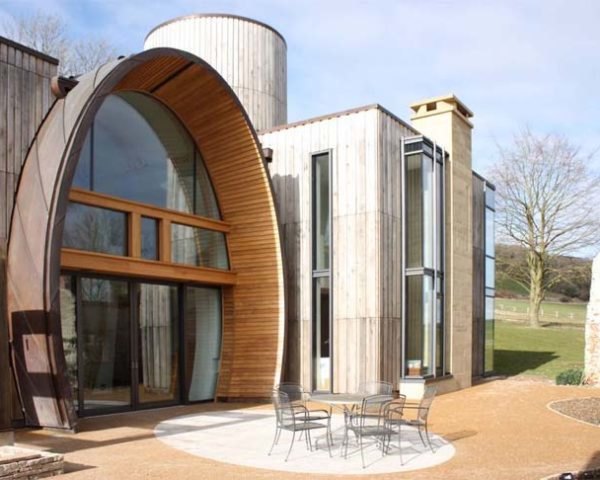 Architecture, energy efficiency, Green Materials, green roof designs, Renewable Energy , Downley House, Birds Portchmouth Russum Architect, South Downs, England, Hampshire, natural materials, locally sourced materials, old ruins