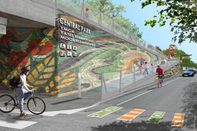 Bloomingdale Trail, ARUP, Chicago, Ross Barney Architects, Michael van Valkenburgh Associates, chicago high line, landscape architecture, urban park, elevated park, abandoned rail line
