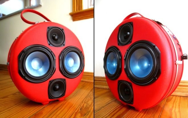 green design, recycled, design, eco-design, BoomCase, Mr. Simo, creative re-use, up cycling, adaptive re-use, boom boxes, vintage suitcases, design, art, music