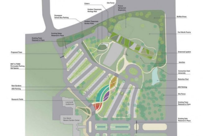 Botanical Research Institute of Texas, H3 Hardy Collaboration, BRIT, green roof, eco research center, leed platinum, green think tank