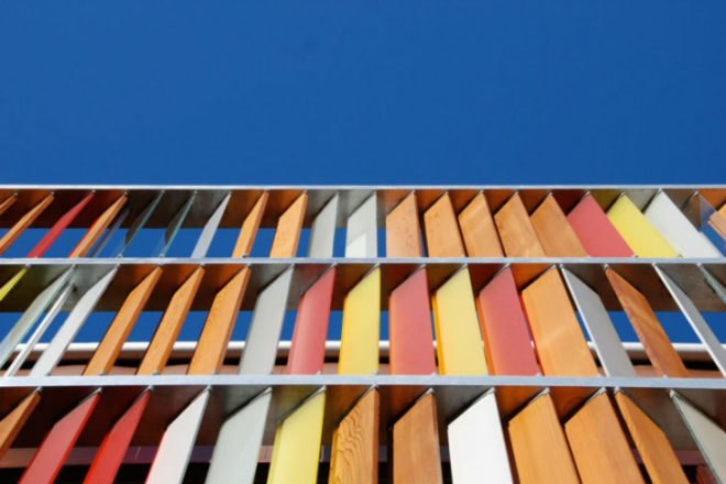 Broadway House, Marcus O'Reilly Architects, green renovation, louvered shade screen, sun screen, shade screen