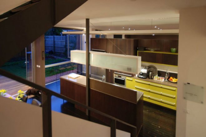 Broadway House, Marcus O'Reilly Architects, green renovation, louvered shade screen, sun screen, shade screen