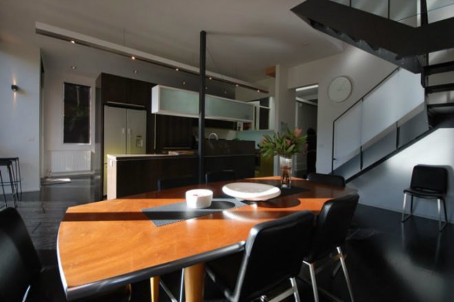 Broadway House, Marcus O'Reilly Architects, green renovation, louvered shade screen, sun screen, shade screen