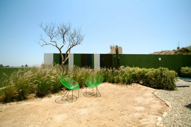 Casa Gavion, collectivo Mx, baja, mexico, gabion wall, gabion wall home, eco home,