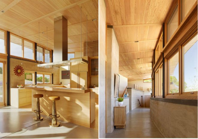 Caterpillar House, Feldman Architecture, rammed earth house, leed platinum house, eco house