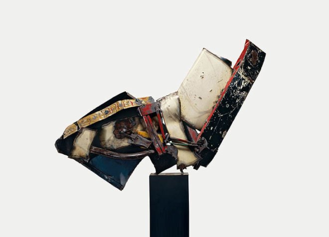 green design, eco design, sustainable design, recycle art, recycled materials, John Chamberlain, recycled cars, car sculptures, Guggenheim Museum, Museum Mile