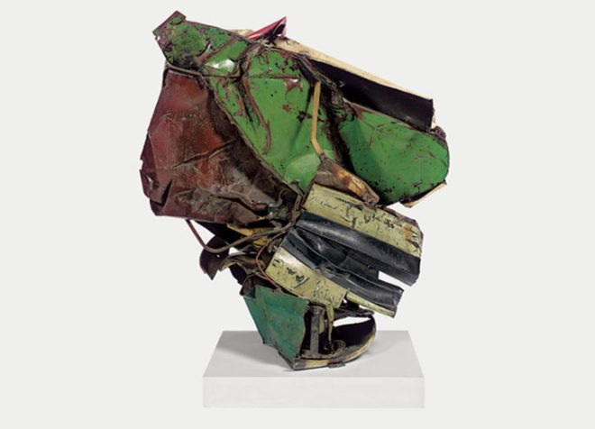 green design, eco design, sustainable design, recycle art, recycled materials, John Chamberlain, recycled cars, car sculptures, Guggenheim Museum, Museum Mile