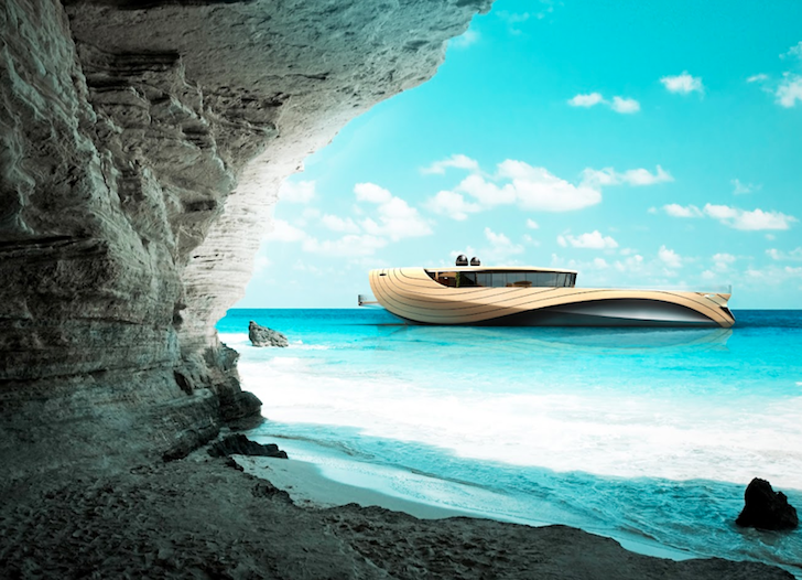 Simone Madella, Lorenzo Berselli, solar power, wind power, renewable energy, yacht, Cronos, bamboo, green design, sustainable design, eco-design, luxury design, Halite, Aeolian Harmp, Windbelt, Chin Ua Solar Glass