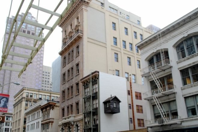 San Francisco, Manifest Destiny, Jenny Chapman, Mark Reigelman, Public Art, Cabin, Urban Design