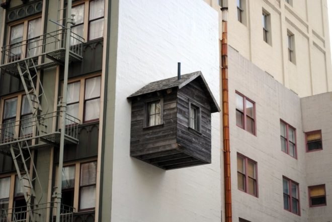 San Francisco, Manifest Destiny, Jenny Chapman, Mark Reigelman, Public Art, Cabin, Urban Design