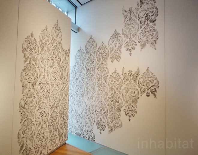green design, eco design, sustainable design, Museum of Art and Design, Columbus Circle, Swept Away: Dust, Ashes and Dirt in Contemporary Art and Design, Zhang Huan, Paul Hazelton, Maskull LAsserre, Margaret Boozer, Kim Abeles, Jim Dingilian, James Croak, Catherine Bertola, Reverse Graffiti, dirt art