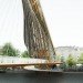 footbridge, amsterdam footbridge, bridge design, Laurent Sain Val, footbridge design, green design, pedestrian friend bridge, bike friendly bridge