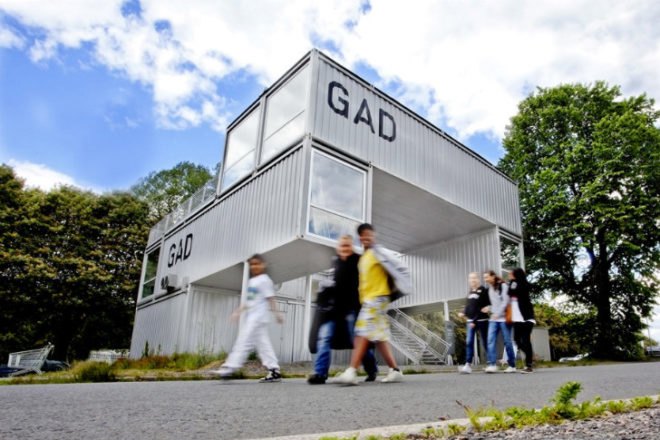 GAD, mmw architects, shipping containers, shipping container art gallery, cargotecture, art gallery, art museum, mobile museum, mobile gallery