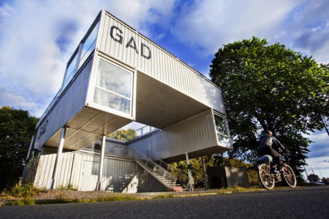 GAD, mmw architects, shipping containers, shipping container art gallery, cargotecture, art gallery, art museum, mobile museum, mobile gallery