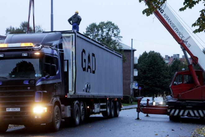 GAD, mmw architects, shipping containers, shipping container art gallery, cargotecture, art gallery, art museum, mobile museum, mobile gallery