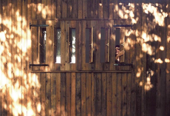 Golany Architects, Two-Tree House, Golany Architects Two-Tree House, tree houses, prefab tree house, shipping container tree house, shipping container architecture, cargotecture