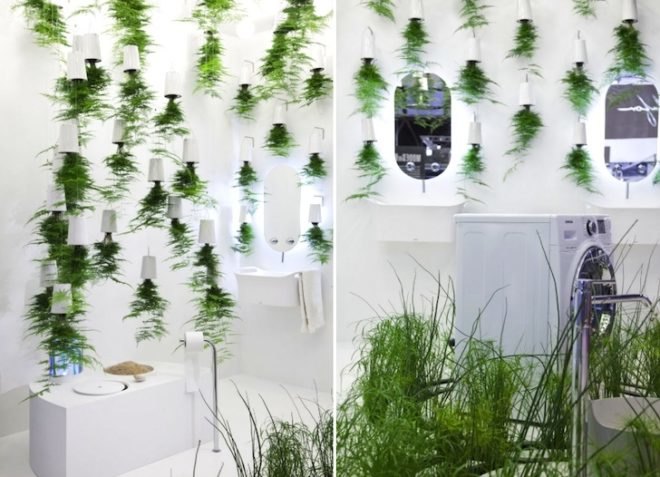 green design, sustainable design, eco-design, Green Waters, Patrick Nadeau, bathroom, LG Hauys, France, Paris, Compost toilet, wetland plants, recycling water, water conservation, grey water, wastewater treatment, the bathroom of the future