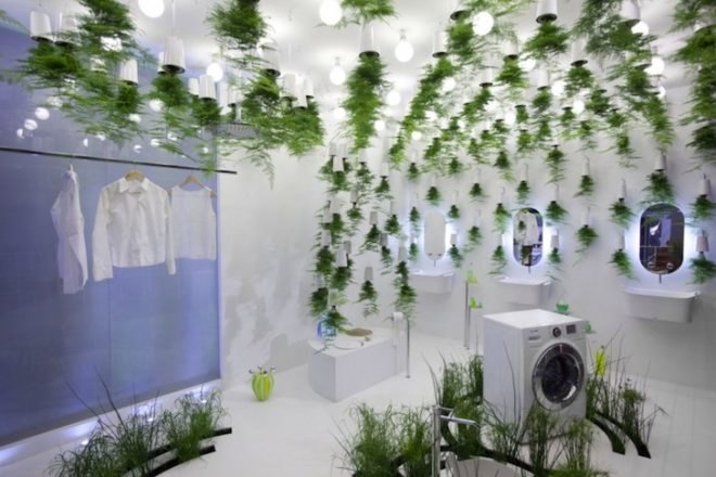 green design, sustainable design, eco-design, Green Waters, Patrick Nadeau, bathroom, LG Hauys, France, Paris, Compost toilet, wetland plants, recycling water, water conservation, grey water, wastewater treatment, the bathroom of the future