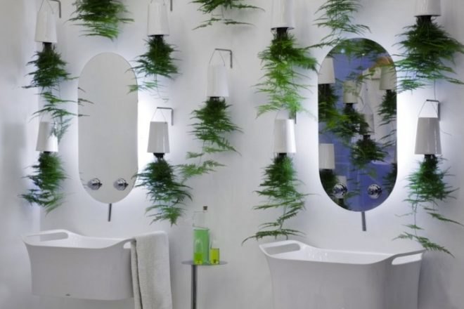 green design, sustainable design, eco-design, Green Waters, Patrick Nadeau, bathroom, LG Hauys, France, Paris, Compost toilet, wetland plants, recycling water, water conservation, grey water, wastewater treatment, the bathroom of the future