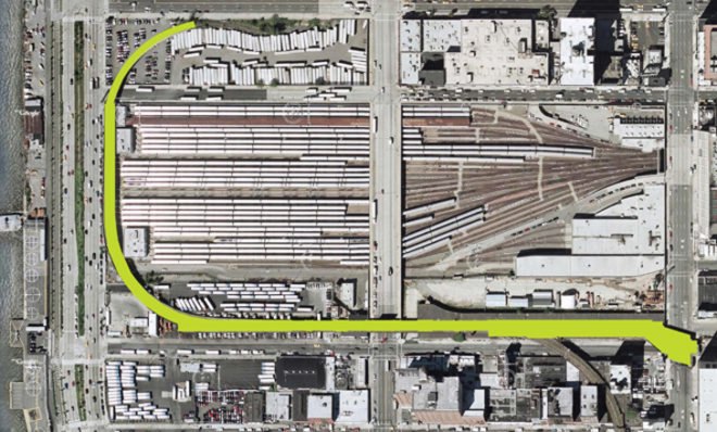 green design, eco design, sustainable design, Jeff Koons, Train, High Line Park, 10th Avenue Spur, High Line Park Plan, art installation, Public Art NYC