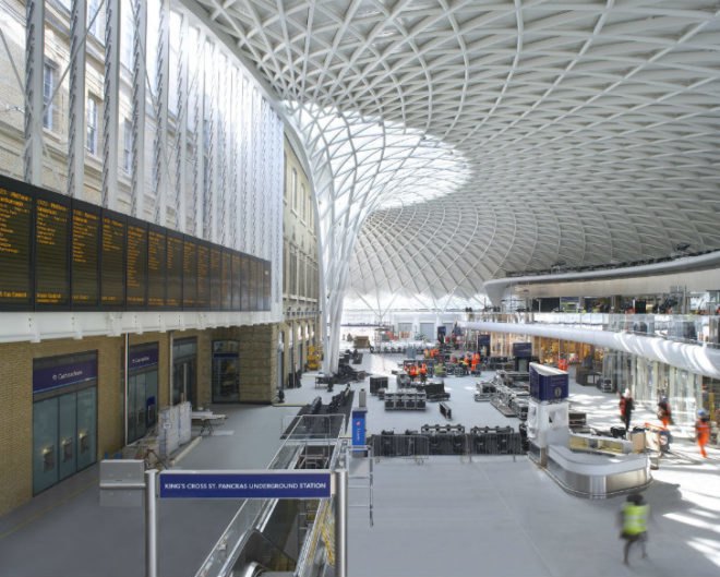Kings Cross Station, John McAslan Partners, london, green renovation, restoration, railway station, train station,