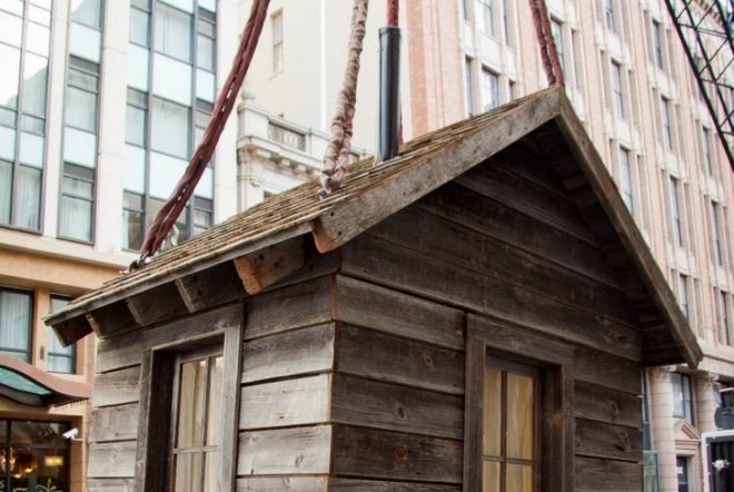 San Francisco, Manifest Destiny, Jenny Chapman, Mark Reigelman, Public Art, Cabin, Urban Design