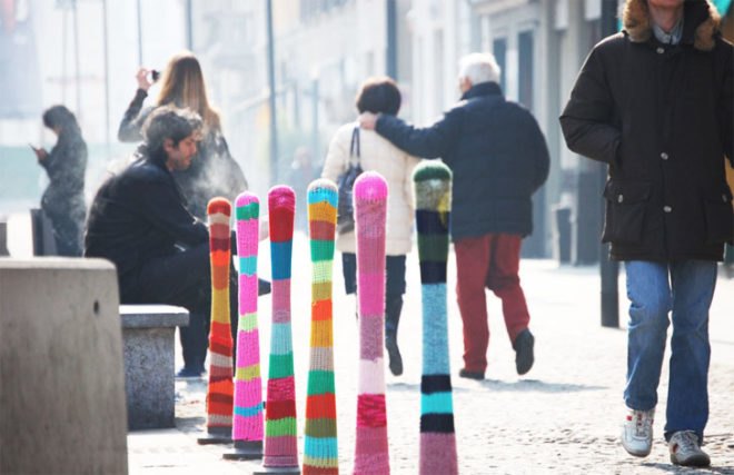 Magda Sayeg, Knitta Please, KnittaPlease, yarn bombing, art, street art, graffiti, yarn graffiti, crafts, etsy, diy, knitting