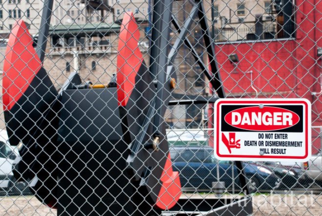 Manhattan Oil Project; Inhabitat; Amanda Coen; public art; eco art; political art; oil drilling; Fracking; New York City; urban art; outdoor installation; installation art; midtown Manhattan; InhabitatNYC; NYC; civic art; political protest; environmental art; industrial art; simple machines; public space