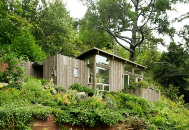 Mill Valley Cabins, Feldman Architecture, green roof, living roof, yoga studio, art studio, accessory dwelling unit