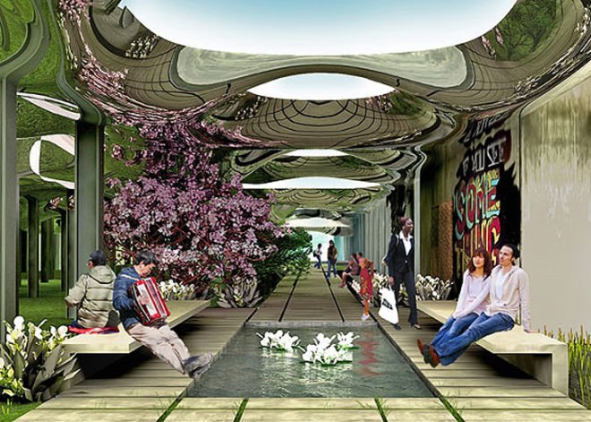 Delancey Underground Low Line park, low line, daniel barasch, jamesy ramsey, sunlight irrigation system, delancey underground, essex street terminal