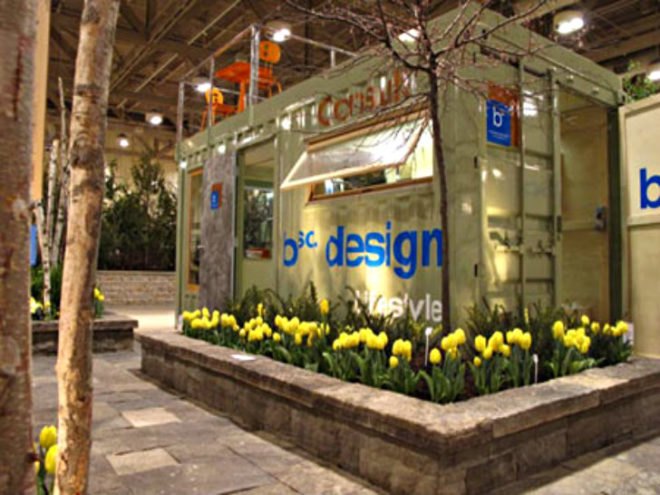Pallet Garden, BSQ Design, shipping pallets, shipping pallet garden, canada blooms, landscape architecture