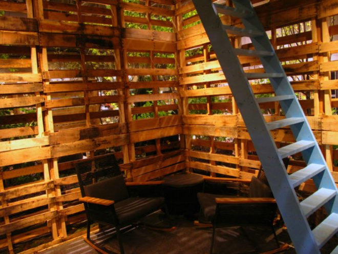 Pallet Garden, BSQ Design, shipping pallets, shipping pallet garden, canada blooms, landscape architecture