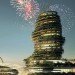 Fireworks Display, Hotel Architecture, High Rise Architecture, Real Madrid, Spanish Soccer, Spanish Football, United Arab Emirates, Artificial Islands, Holiday Resort, Resort Development, UAE Architecture, Real Madrid Resort, Florentino Perez