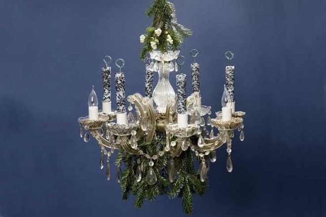 art, DIY, Green Products, Recycled Materials, repurposed objects, Reinhard Hunger, german art, birdhouses, birdfeeders, recycled materials, boom box, coconuts, recycled chandelier