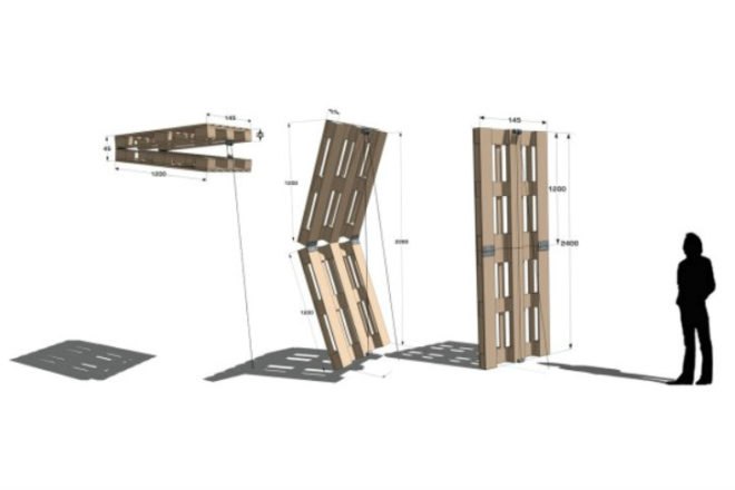 Shipping Pallet Facade, Stephane Malka, shipping pallets, reskinning, paris, student housing, parasitic architecture