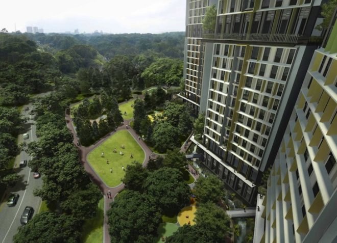 Skyville, Skyville @ Dawson, WOHA, green design, sustainable design, Singapore, social housing, affordable housing, solar power, prefab construction, green design, sustainable design, eco-design, passive design, clean energy, green development, sustainable development
