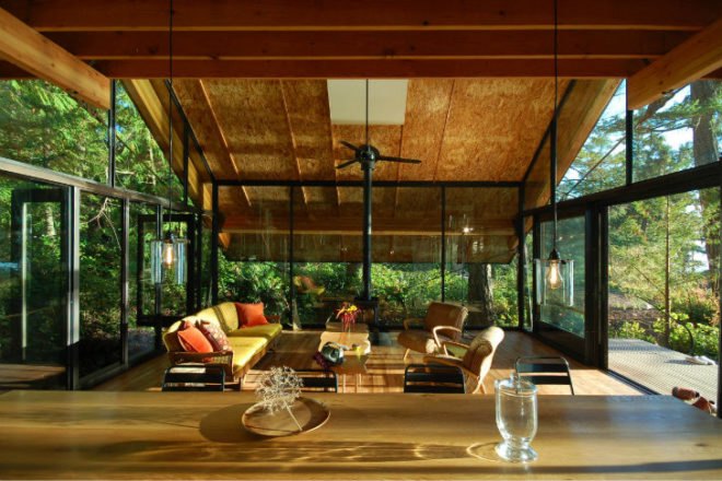 Sneeoosh Cabin, ZeroPlus, low impact home, prefab, puget sound, tent home