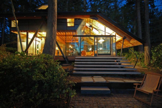 Sneeoosh Cabin, ZeroPlus, low impact home, prefab, puget sound, tent home