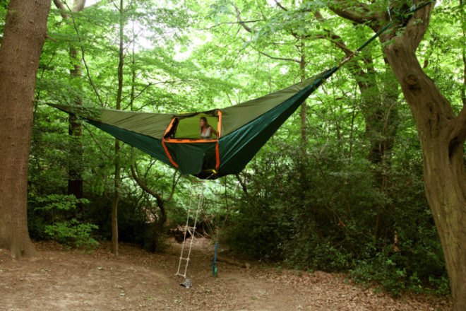Tentsile, portable tent, portable shelter, hanging tent, suspended tent, portable treehouse