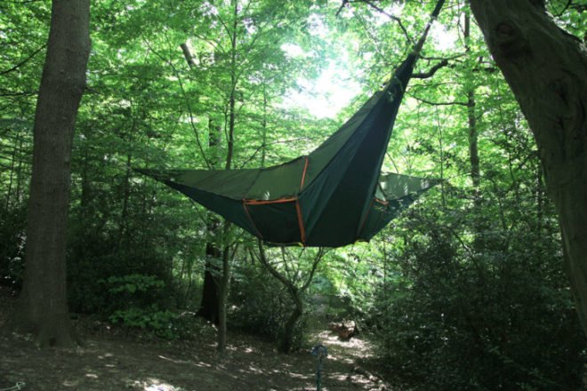 Tentsile, portable tent, portable shelter, hanging tent, suspended tent, portable treehouse