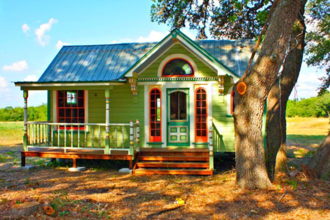 Tiny Texas Houses, reclaimed materials, salvaged materials, pure salvage living, small space living, brad kittel, prefab