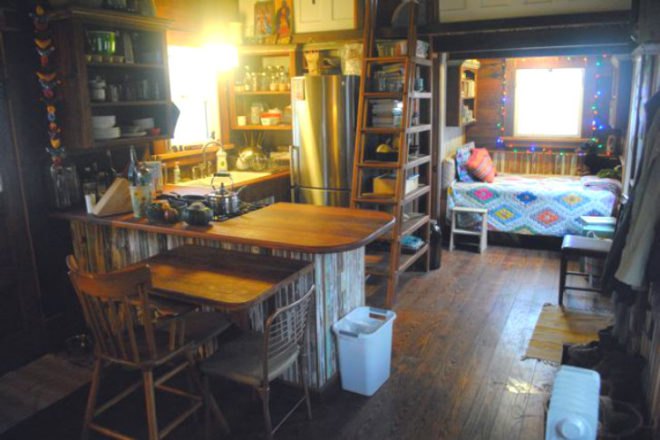 Tiny Texas Houses, reclaimed materials, salvaged materials, pure salvage living, small space living, brad kittel, prefab
