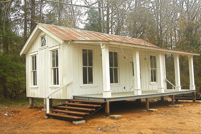 Tiny Texas Houses, reclaimed materials, salvaged materials, pure salvage living, small space living, brad kittel, prefab
