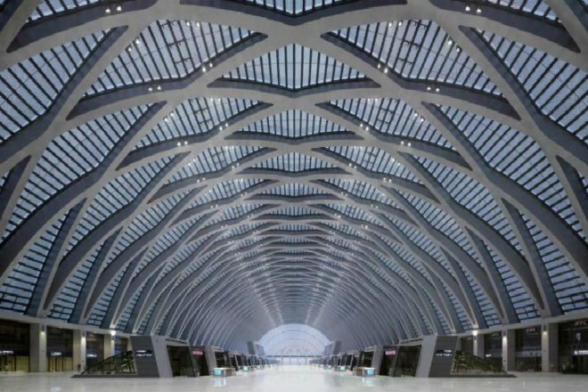 train station, railway station, high speed rail station, high speed rail, station, green transportation, eco train station