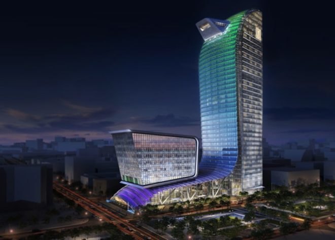cambodia, vattanic capital tower, phnom phen, tfp farrell, leed, low-e, daylighting, cantilevered, spandrel, green building, green design, green development, sustainability, green economy, dragon, VAV, insulated glazing, IGU, floating, stock exchange
