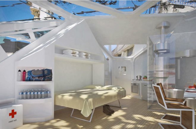 green design, eco design, sustainable design, WATG Architecture, modular hotel, prefab architecture, Mosaic PATHWAY, Portable Adaptable Temporary Hotel with Alternative You-ses, pop up hotel, pop up first aid, disaster relief