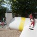 Wikado Playground, 2012architecten, recycled materials, wind turbine parts, discarded rotor blades, wind turbine playground, rotterdam