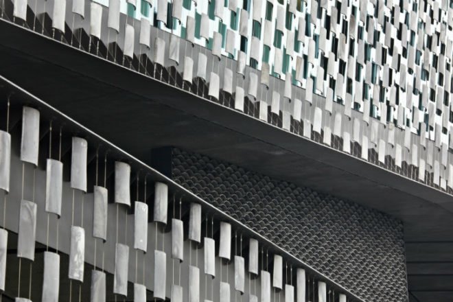 Xinjin Zhi Museum, Kengo Kuma and Associates, china, shade screen, local materials, eco museum, taoism