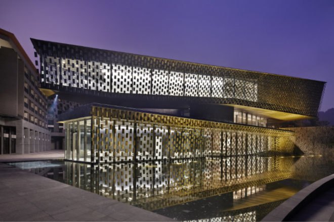 Xinjin Zhi Museum, Kengo Kuma and Associates, china, shade screen, local materials, eco museum, taoism