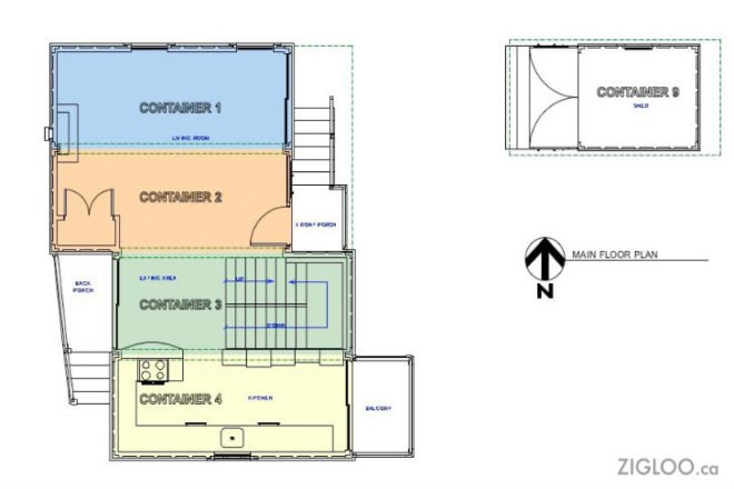 Zigloo Domestique For Sale, zigloo domestique, container house, shipping container, cargotecture, eco home